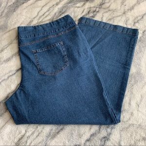 Denim & Co. Lightweight Wide Leg Denim Jeans 26W